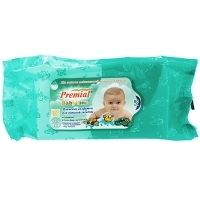 Влажные салфетки для детей "Premial", 80 шт артикул 7072a.