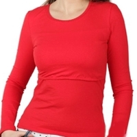 Футболка для кормления "Mammalia light" с длинным рукавом, цвет: красный Размер XL артикул 7266a.