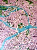 Санкт - Петербург Настенная карта артикул 7091a.